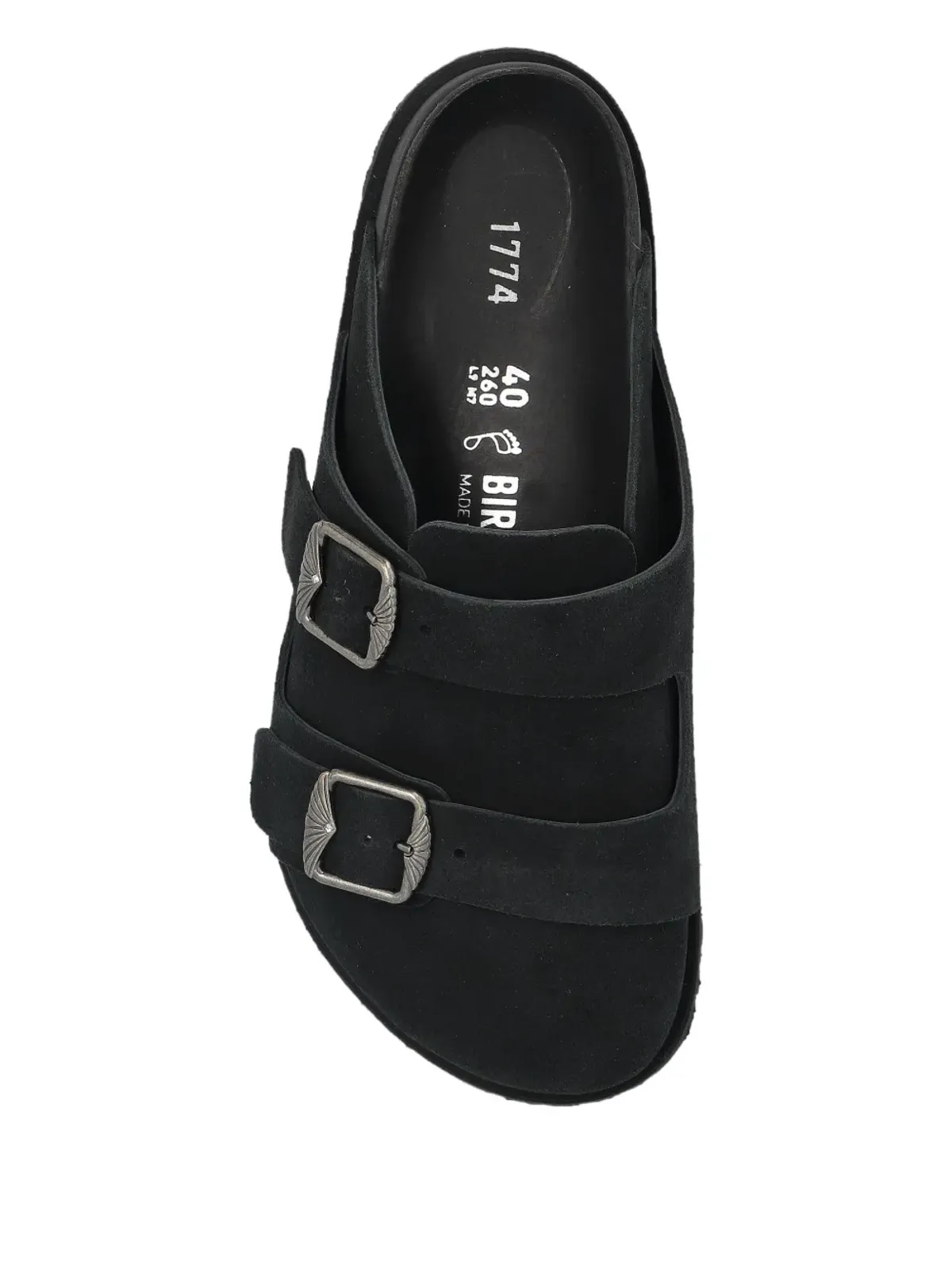 BIRKENSTOCK 1774 Becomes Berlin West suede mules - ブラック - 画像3