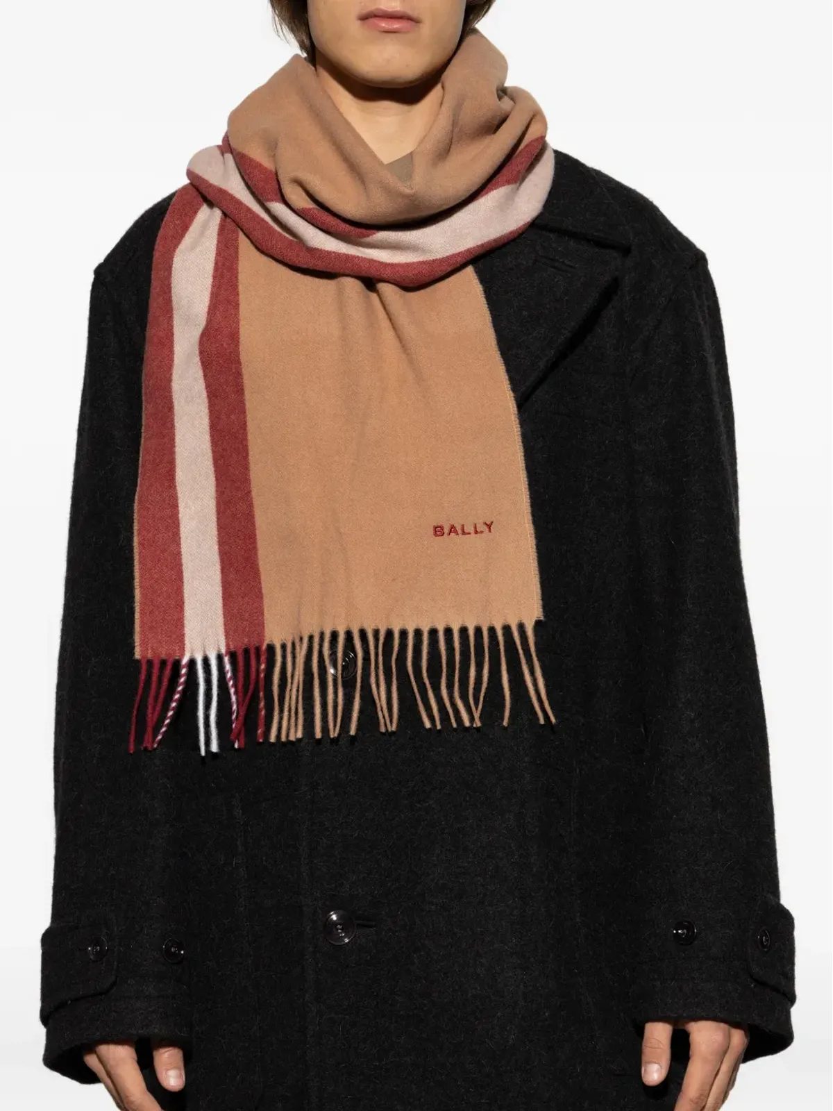 Bally ストライプ柄スカーフ - 画像4