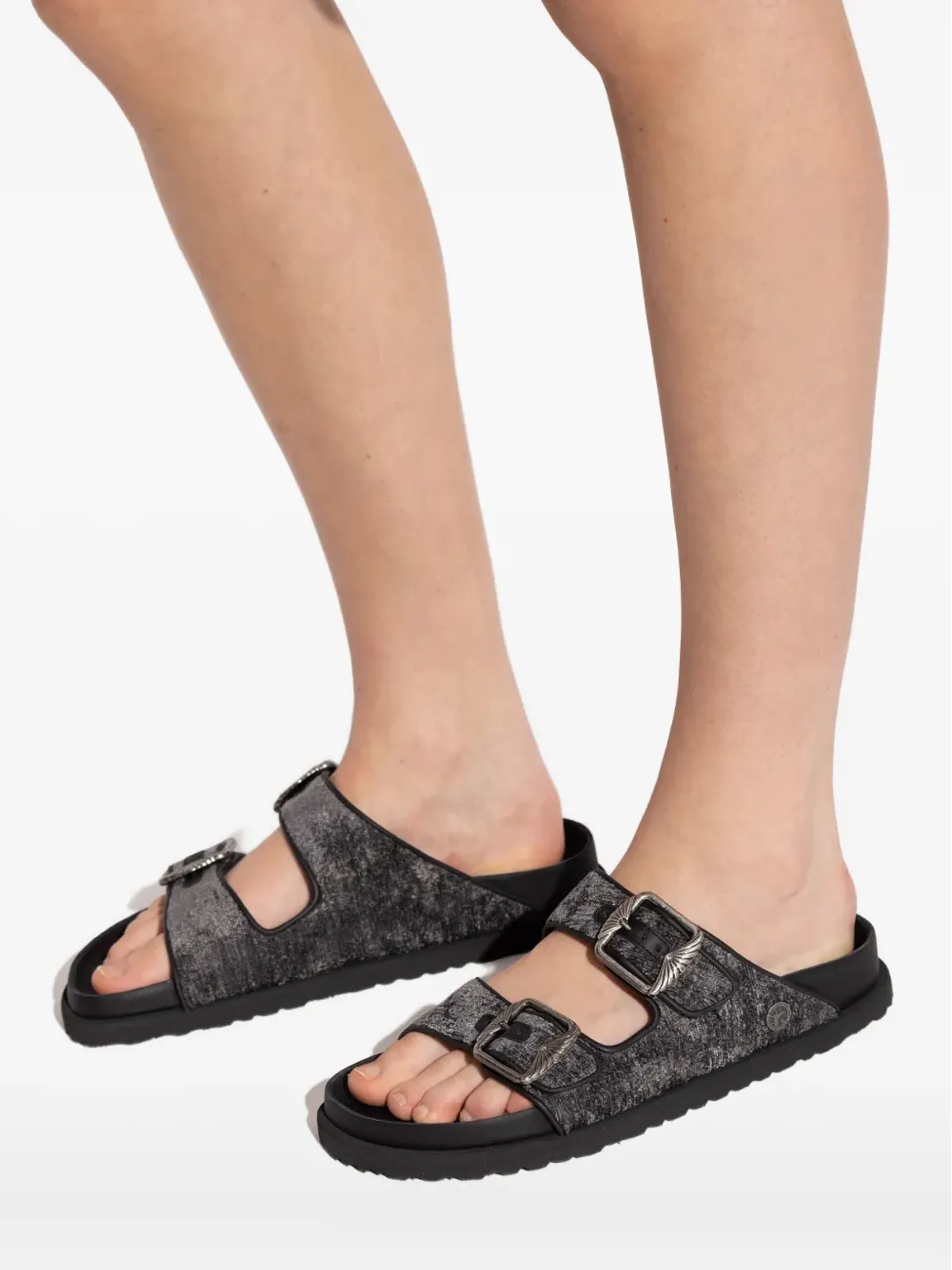 Birkenstock アリゾナ ベルベット サンダル - 画像5