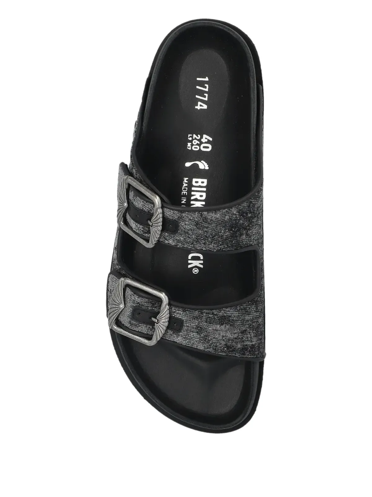 Birkenstock アリゾナ ベルベット サンダル - 画像3