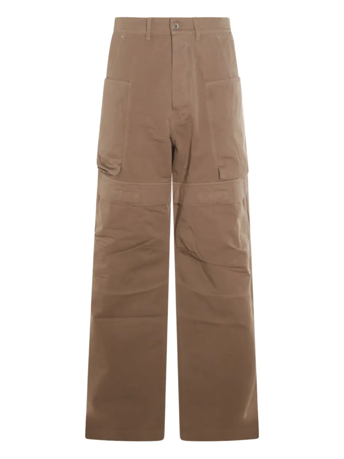 Rick Owens DRKSHDW ブラウンのワイドレッグパンツ - 画像1