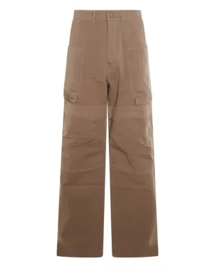 Rick Owens DRKSHDW ブラウンのワイドレッグパンツ - サムネイル1