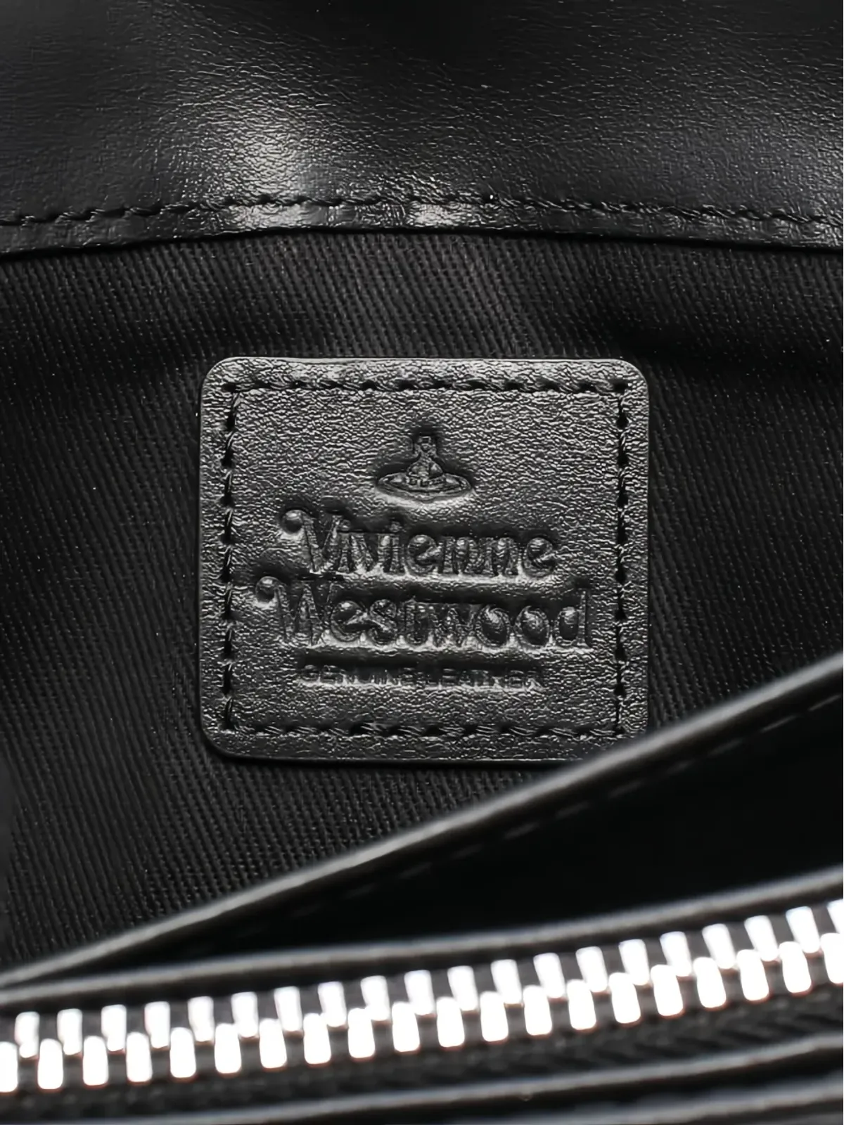 Vivienne Westwood Pre-Owned 二つ折りサフィアーノレザー長財布 - 画像3