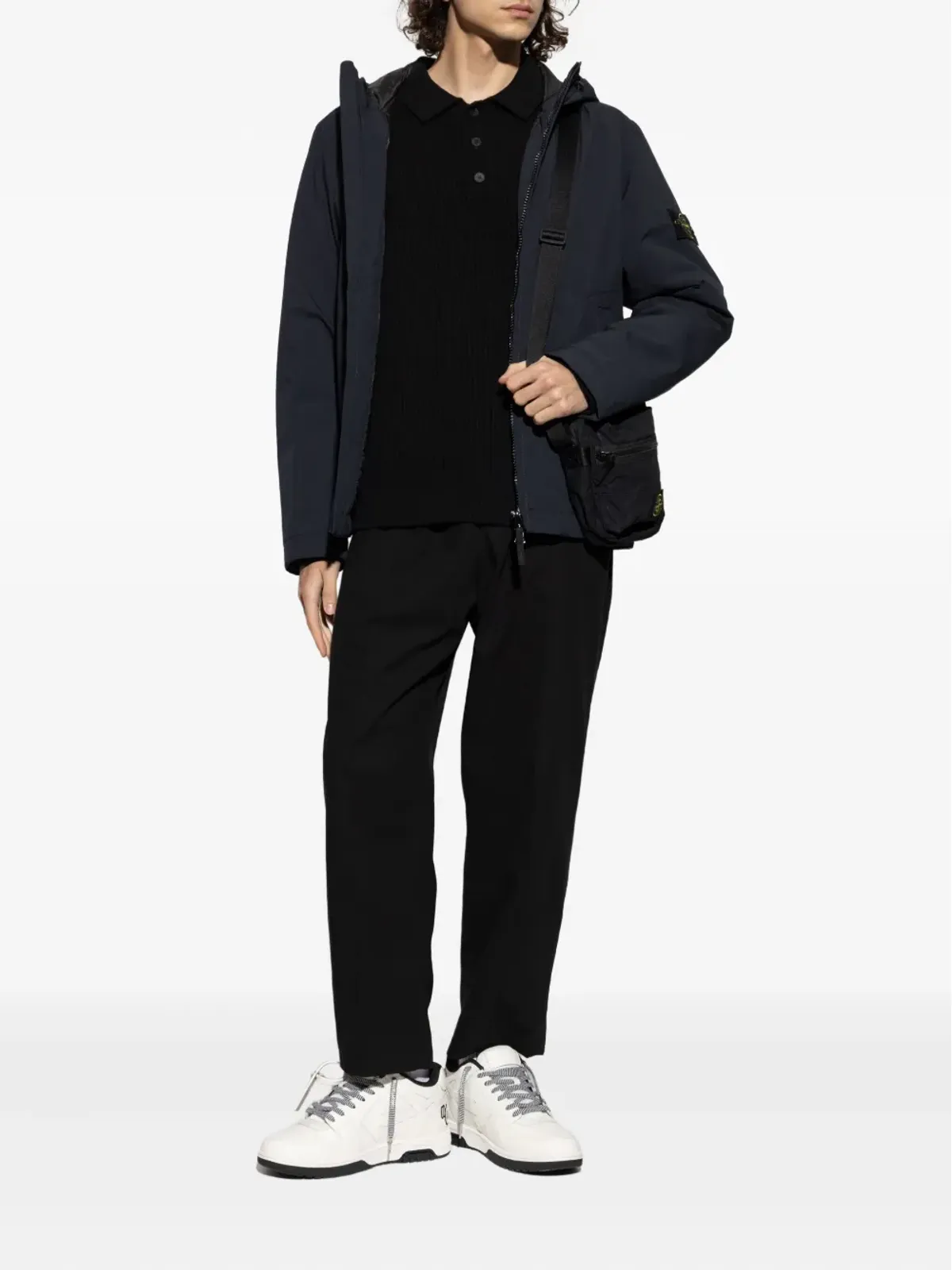 Maison Kitsuné フォックスヘッドアップリケ ポロセーター - 画像2