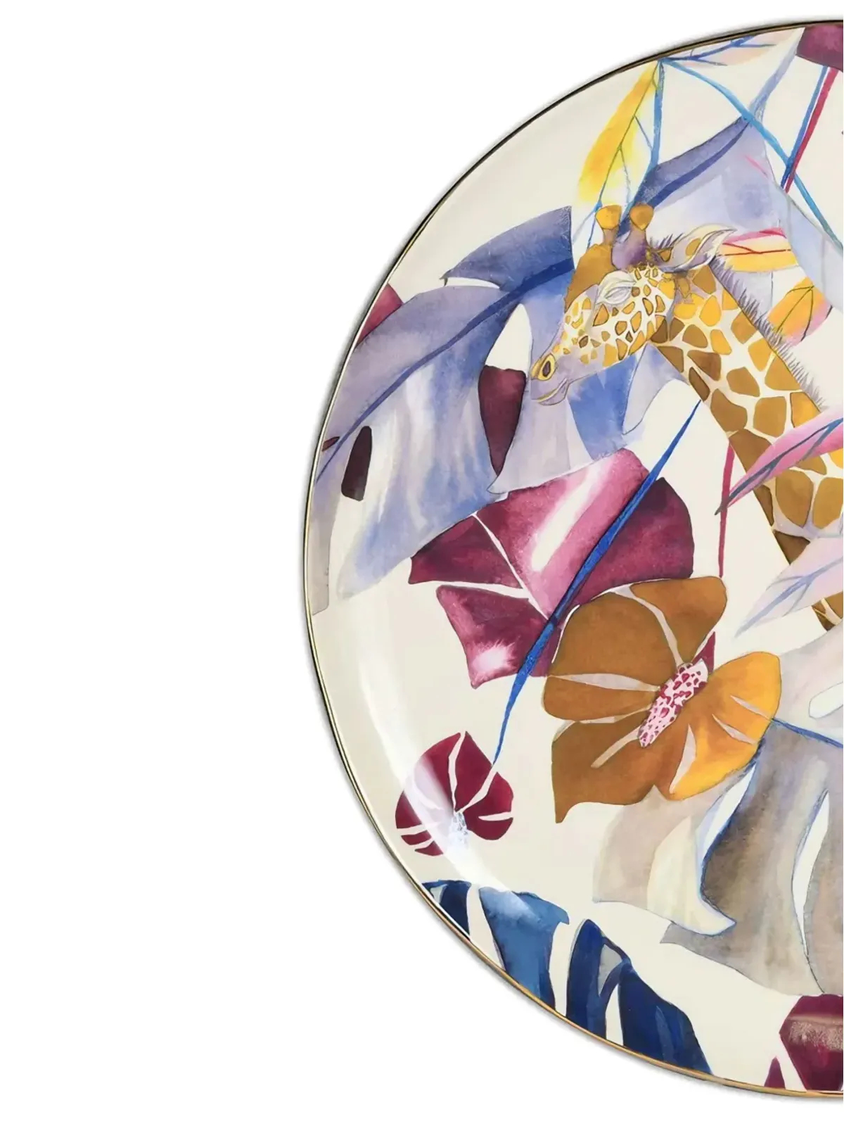 BACI MILANO Savana Giraffe serving plate - Neutrals - 画像2