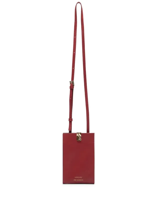 Loulou Loulou クラスプディテール レザーショルダーバッグの商品画像