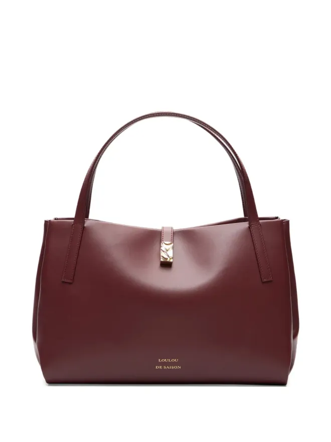 Loulou Loulou ロゴプリントレザーショルダーバッグ - レッドの商品画像