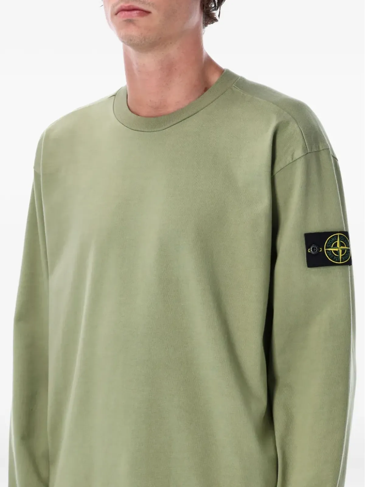 Stone Island クルーネック コットン スウェットシャツ - 画像3