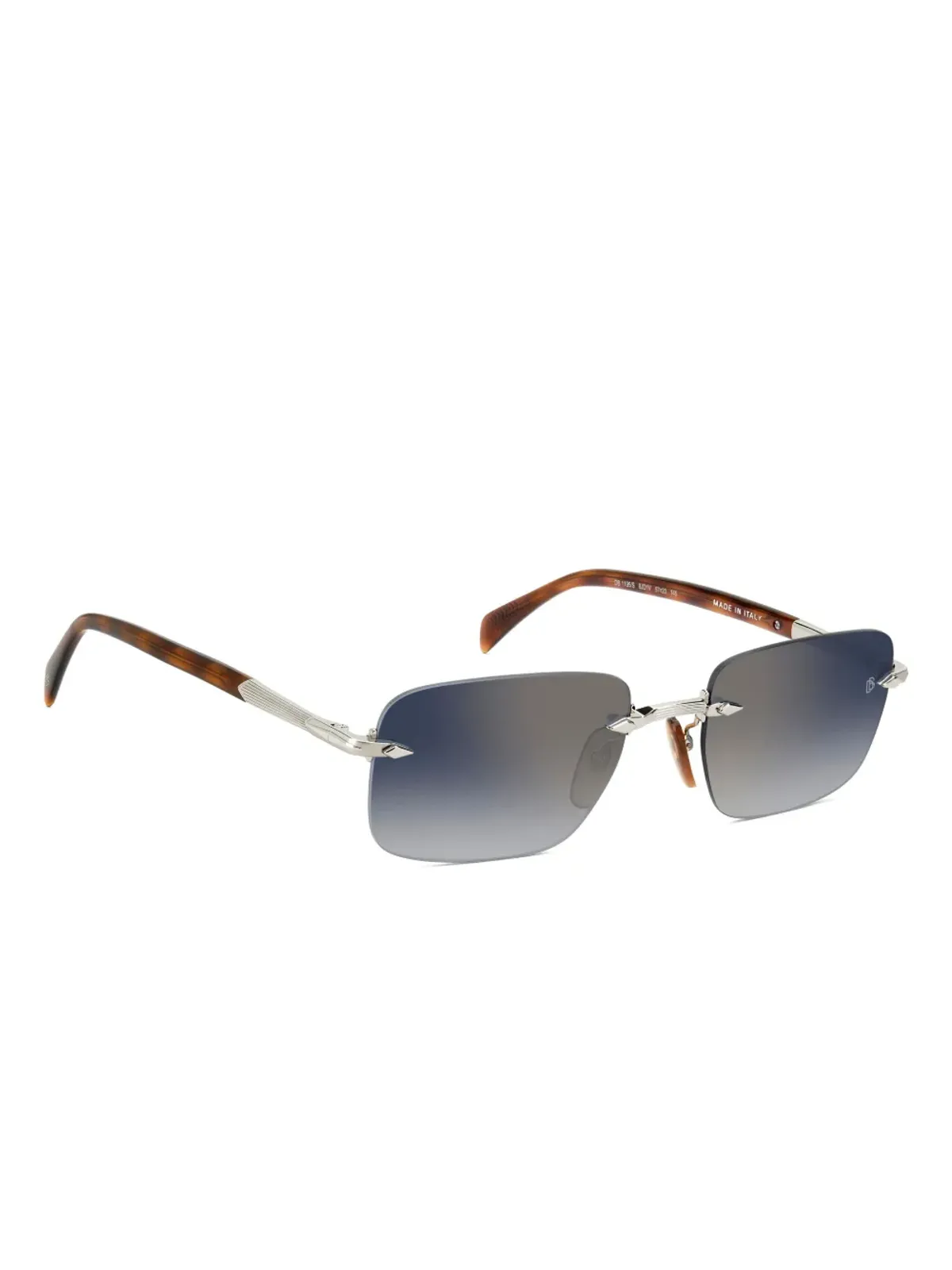 Eyewear by David Beckham リムレスサングラス（Silver） - 画像2