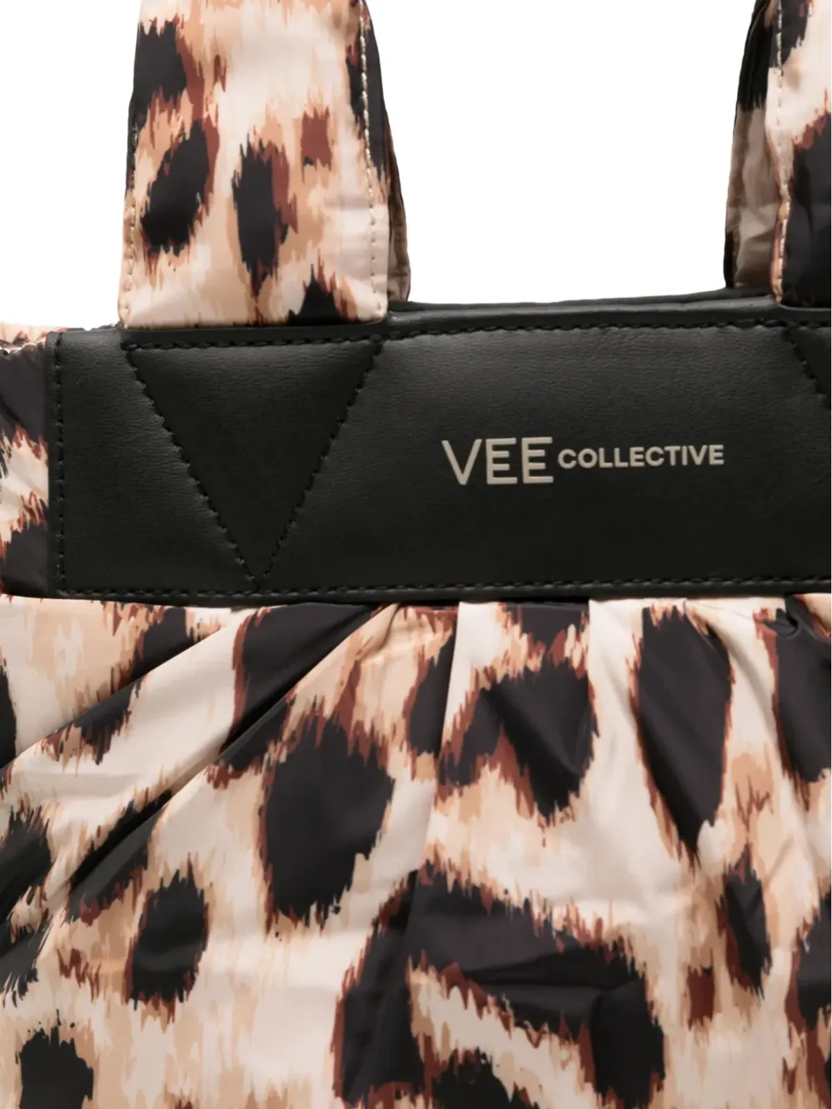 VeeCollective レオパードプリント キルティング トートバッグ - 画像3