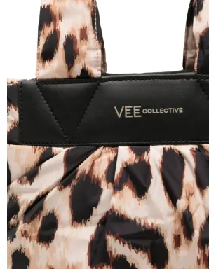 VeeCollective レオパードプリント キルティング トートバッグ - サムネイル3