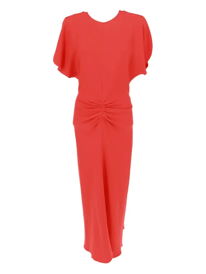 Victoria Beckham Victoria Beckham ベラ ギャザーウエスト ミディドレスの商品画像