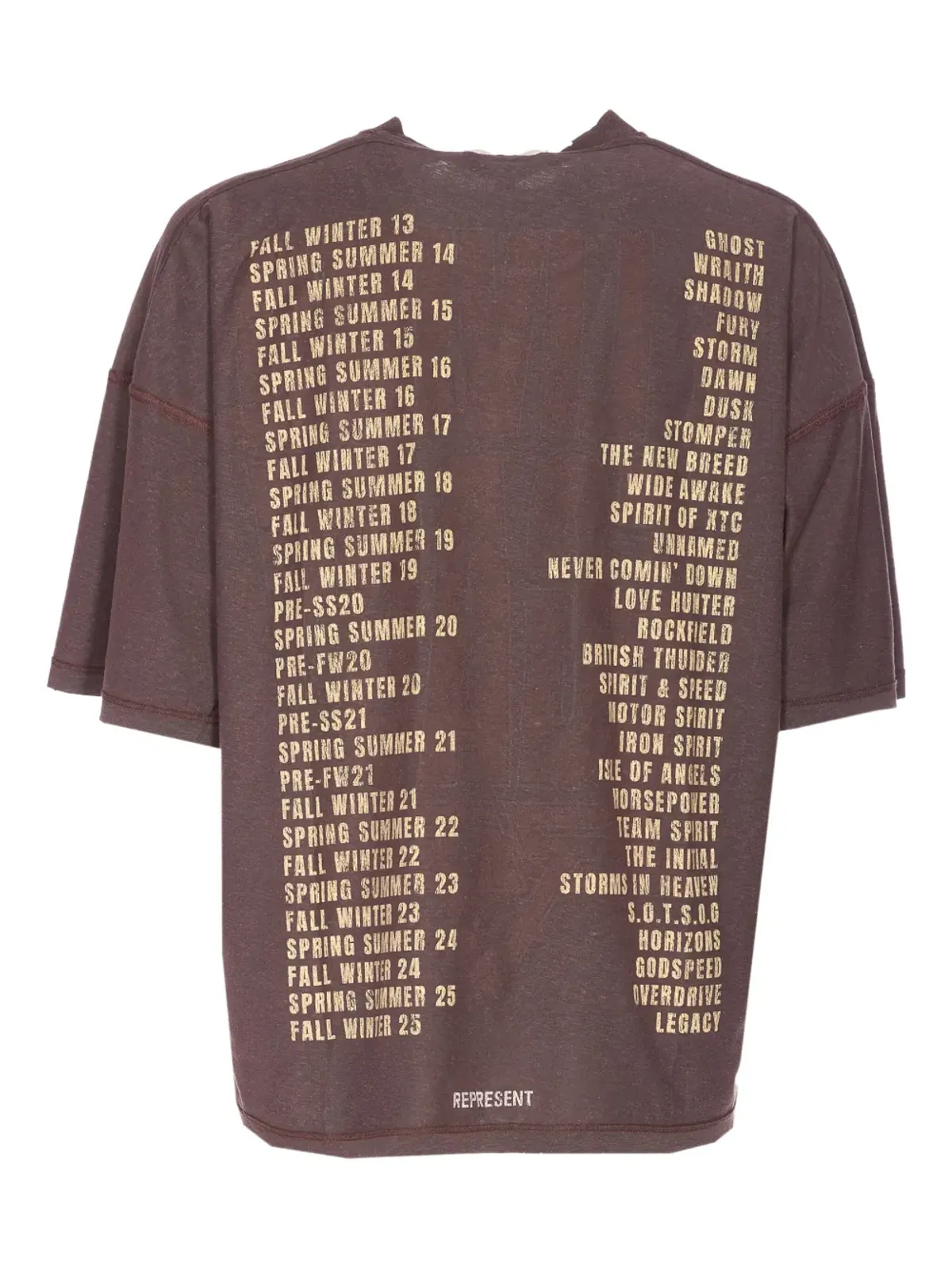 Represent リビング レガシー ツアー リバーシブル Tシャツ - 画像2