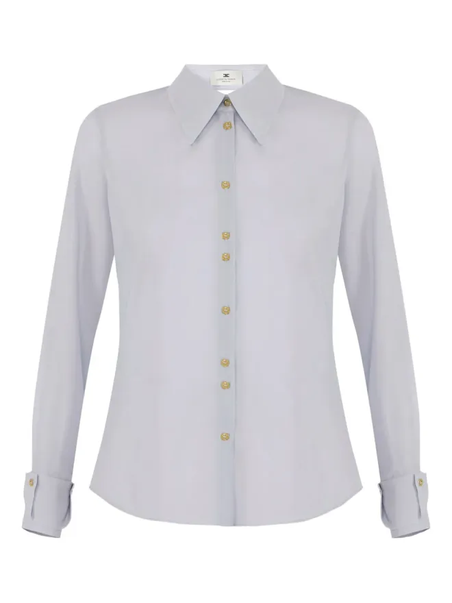 Elisabetta Franchi Elisabetta Franchi ボタンフロントバックレスシャツの商品画像
