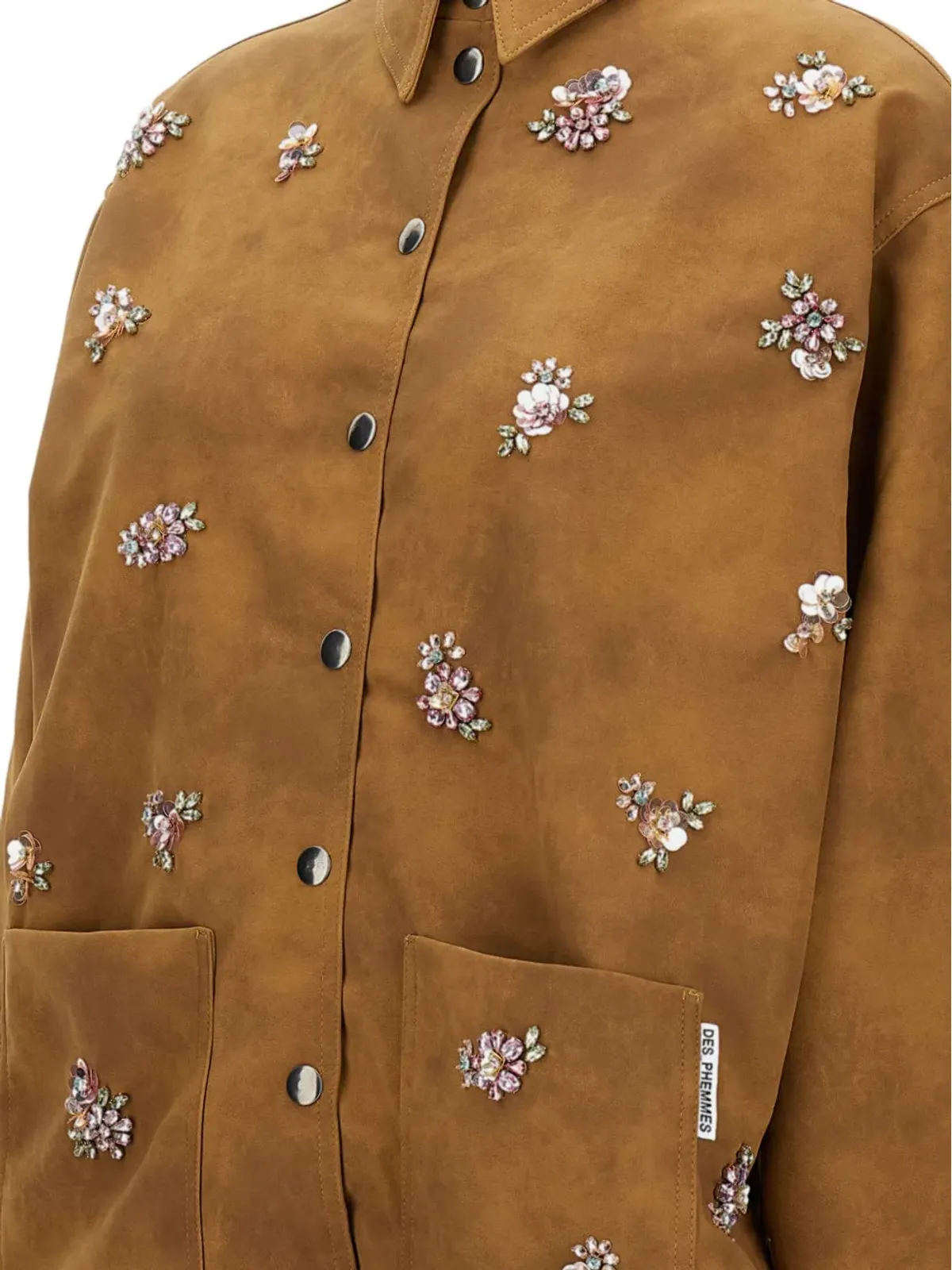 DES PHEMMES クリスタルフラワー刺繍ジャケット - 画像3