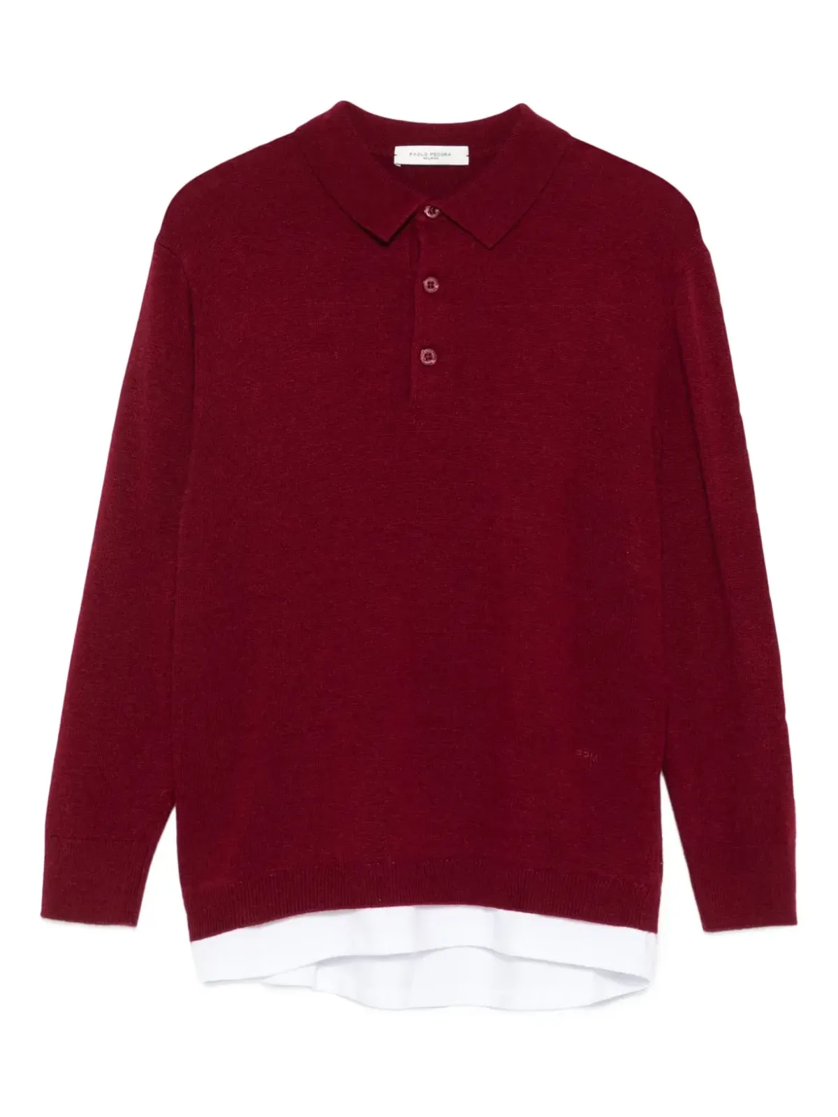 Paolo Pecora Kids ロングスリーブ ポロシャツ - 画像1