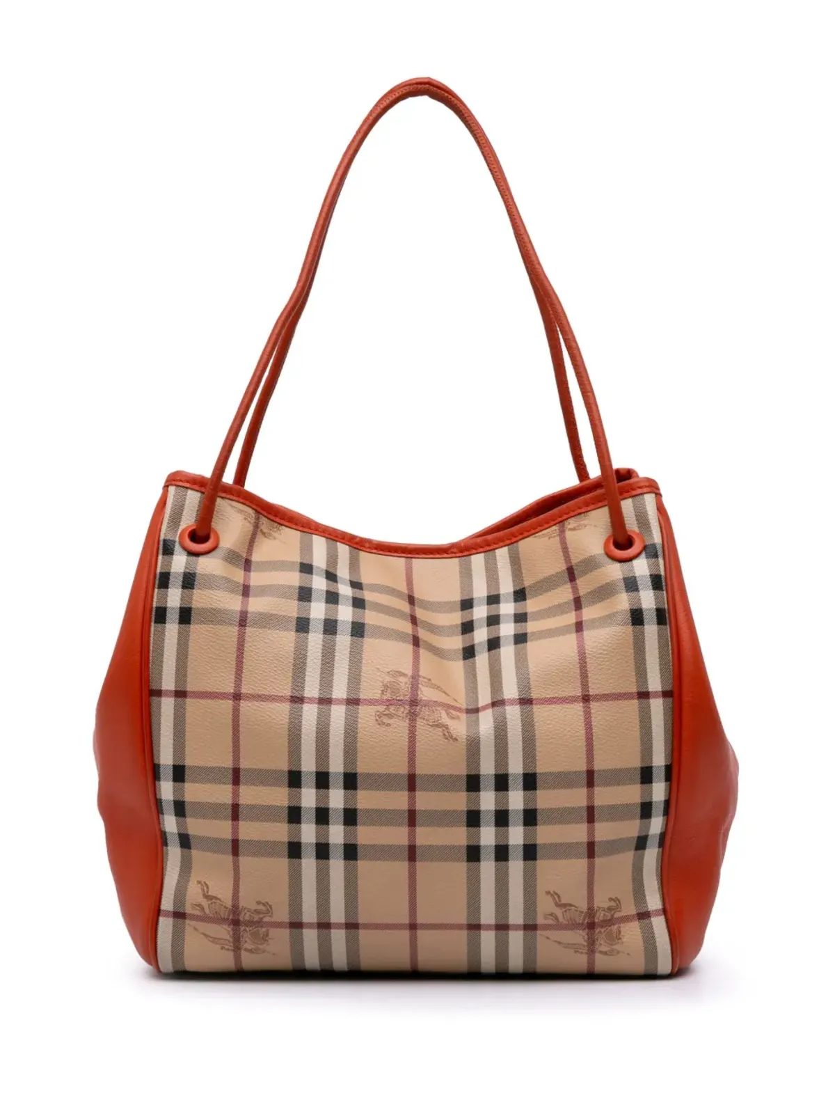 Burberry Vintage Haymarket チェック コーテッドキャンバス Canterbury トートバッグ - ブラウン - 画像1