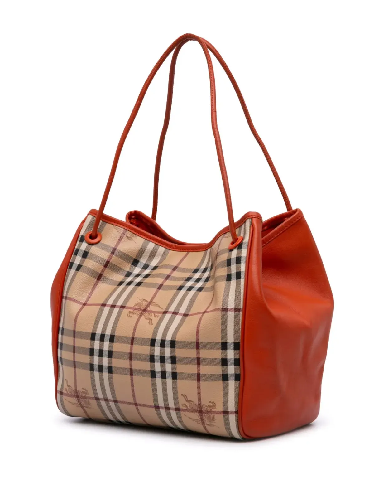 Burberry Vintage Haymarket チェック コーテッドキャンバス Canterbury トートバッグ - ブラウン - 画像3