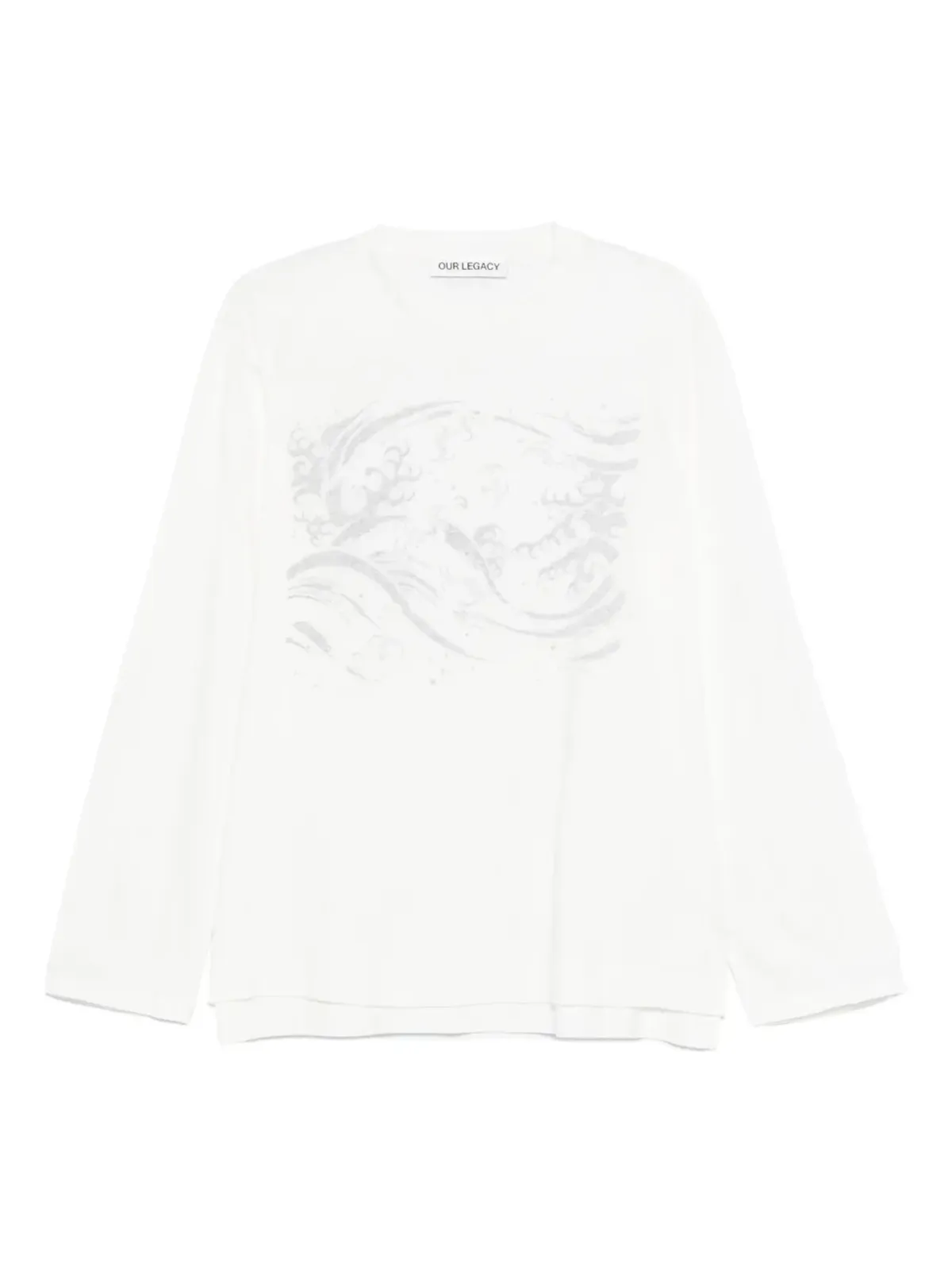 OUR LEGACY printed T-shirt - FLEETING - 画像1
