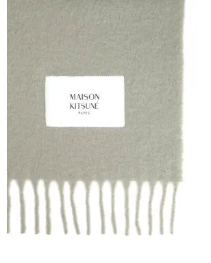 Maison Kitsuné フリンジ付きラベルスカーフ - サムネイル2