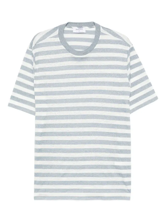 Gran Sasso Gran Sasso ストライプ柄クルーネックTシャツの商品画像