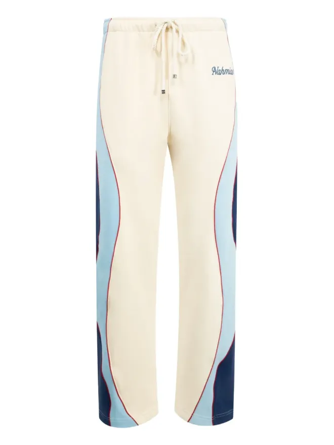Nahmias Nahmias Ollie drawstring panelled sweatpants - Neutralsの商品画像