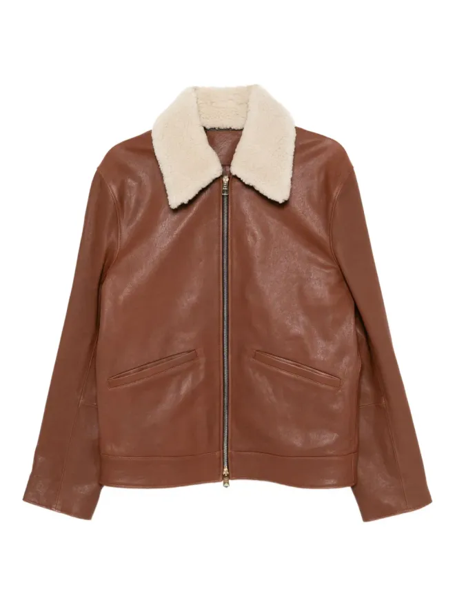 Paul Smith Paul Smith 襟付きレザージャケットの商品画像