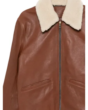 Paul Smith 襟付きレザージャケット - サムネイル3