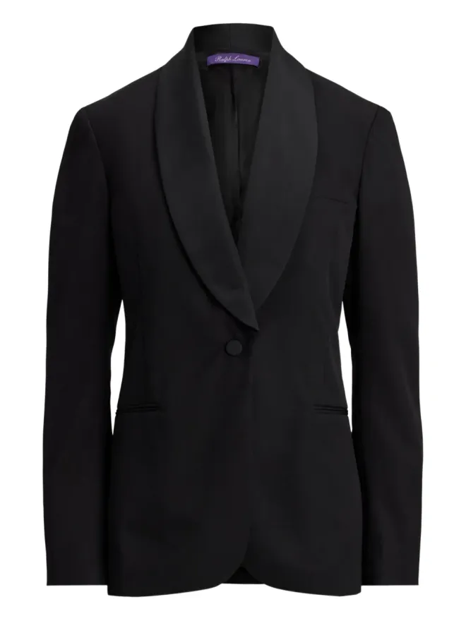 Ralph Lauren Collection Ralph Lauren Collection Sutton ショールカラー ウールブレザー - Blackの商品画像