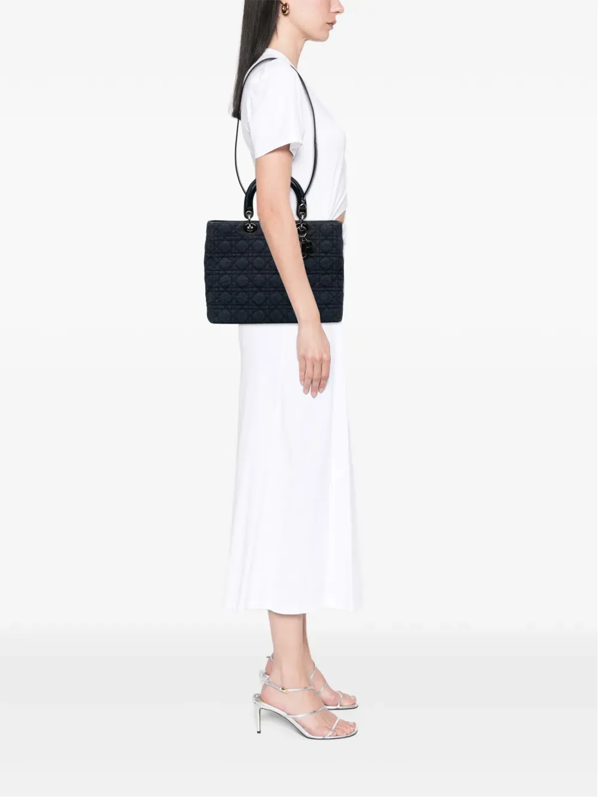 Christian Dior Pre-Owned デニム カナージュ レディディオール サッチェル - 画像2