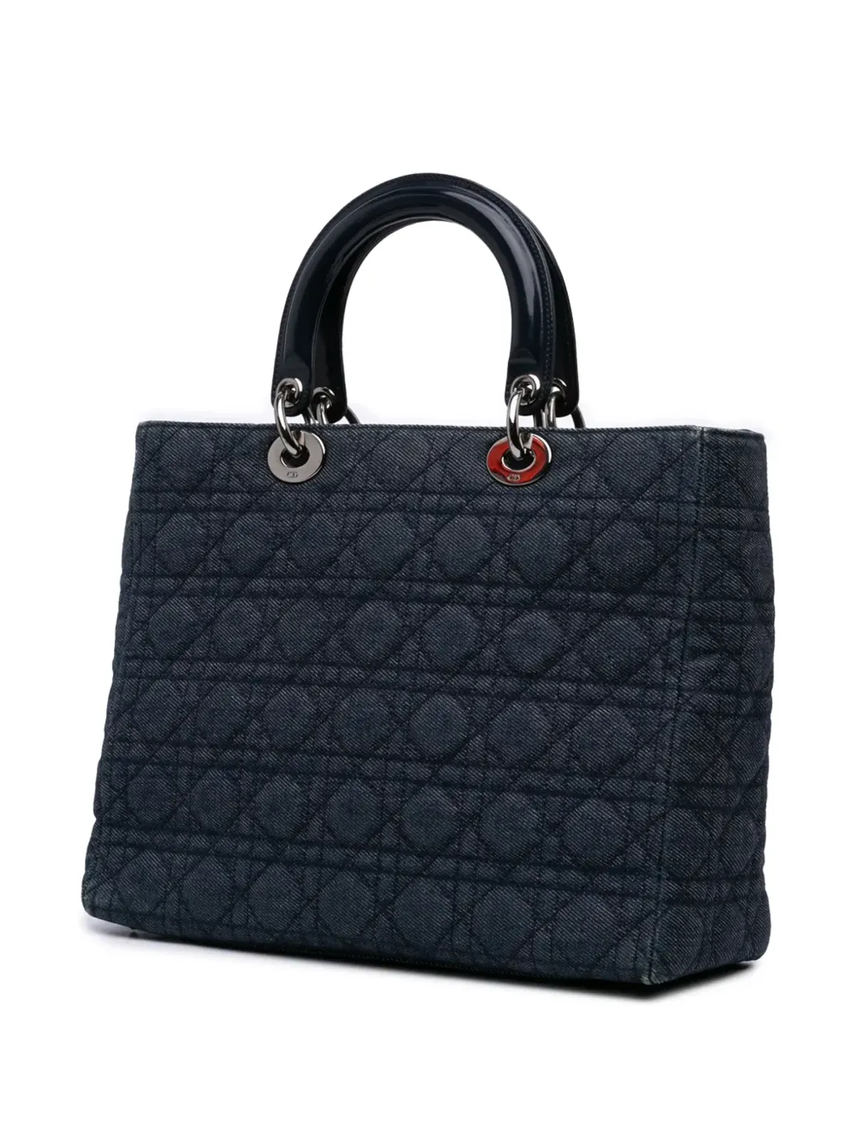 Christian Dior Pre-Owned デニム カナージュ レディディオール サッチェル - 画像3