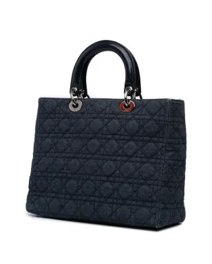 Christian Dior Pre-Owned デニム カナージュ レディディオール サッチェル - サムネイル3