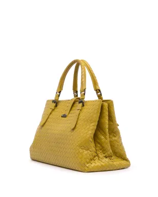 Bottega Veneta Pre-Owned ローマ トートバッグ（イントレチャート） - イエロー - サムネイル3