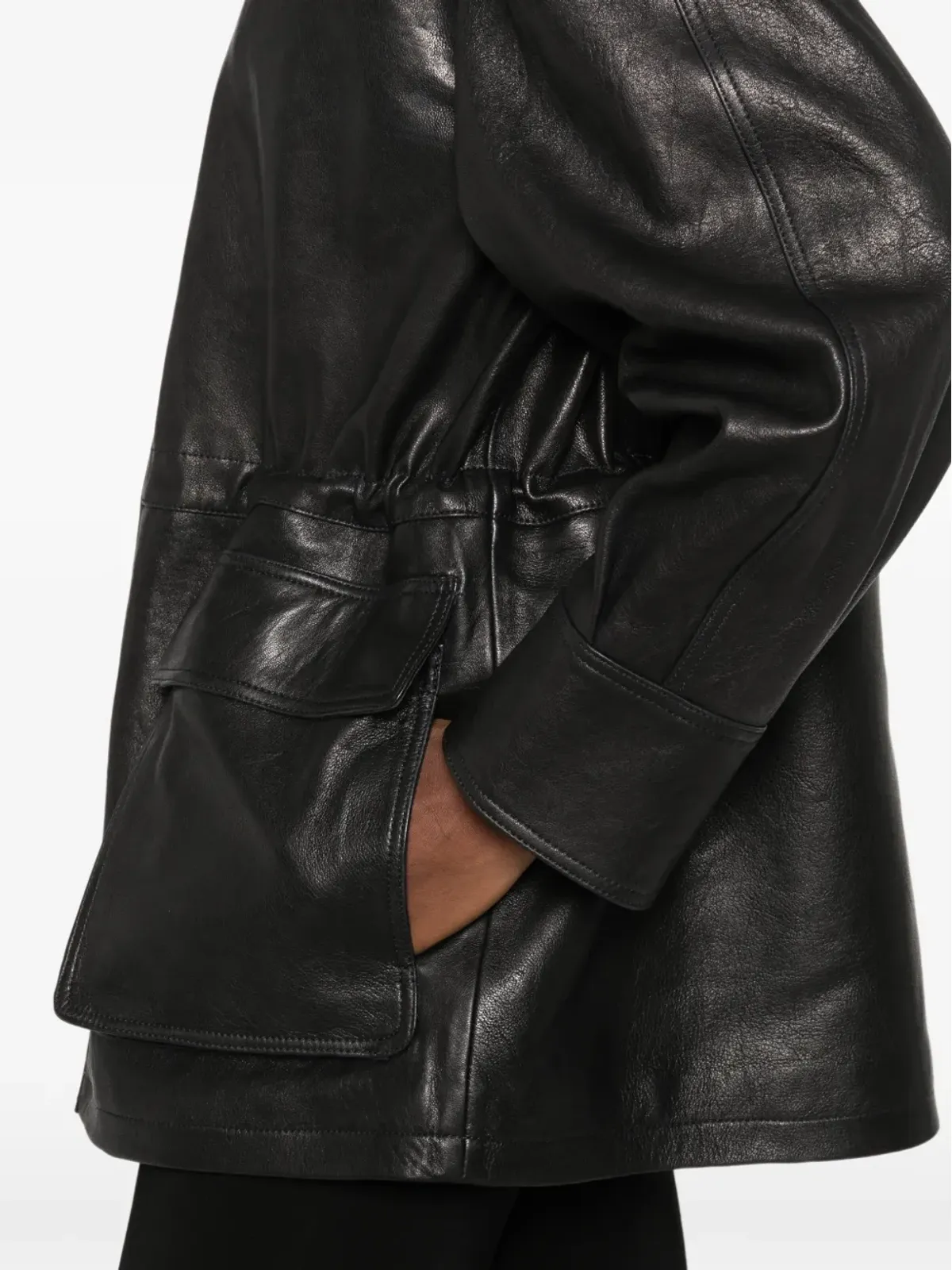 Arma Maeve flap-pockets leather jacket - 画像5