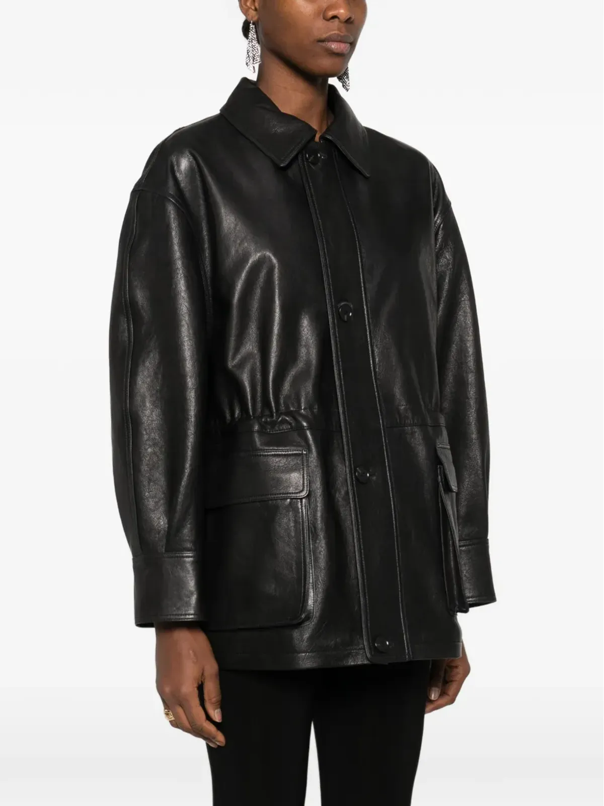 Arma Maeve flap-pockets leather jacket - 画像3