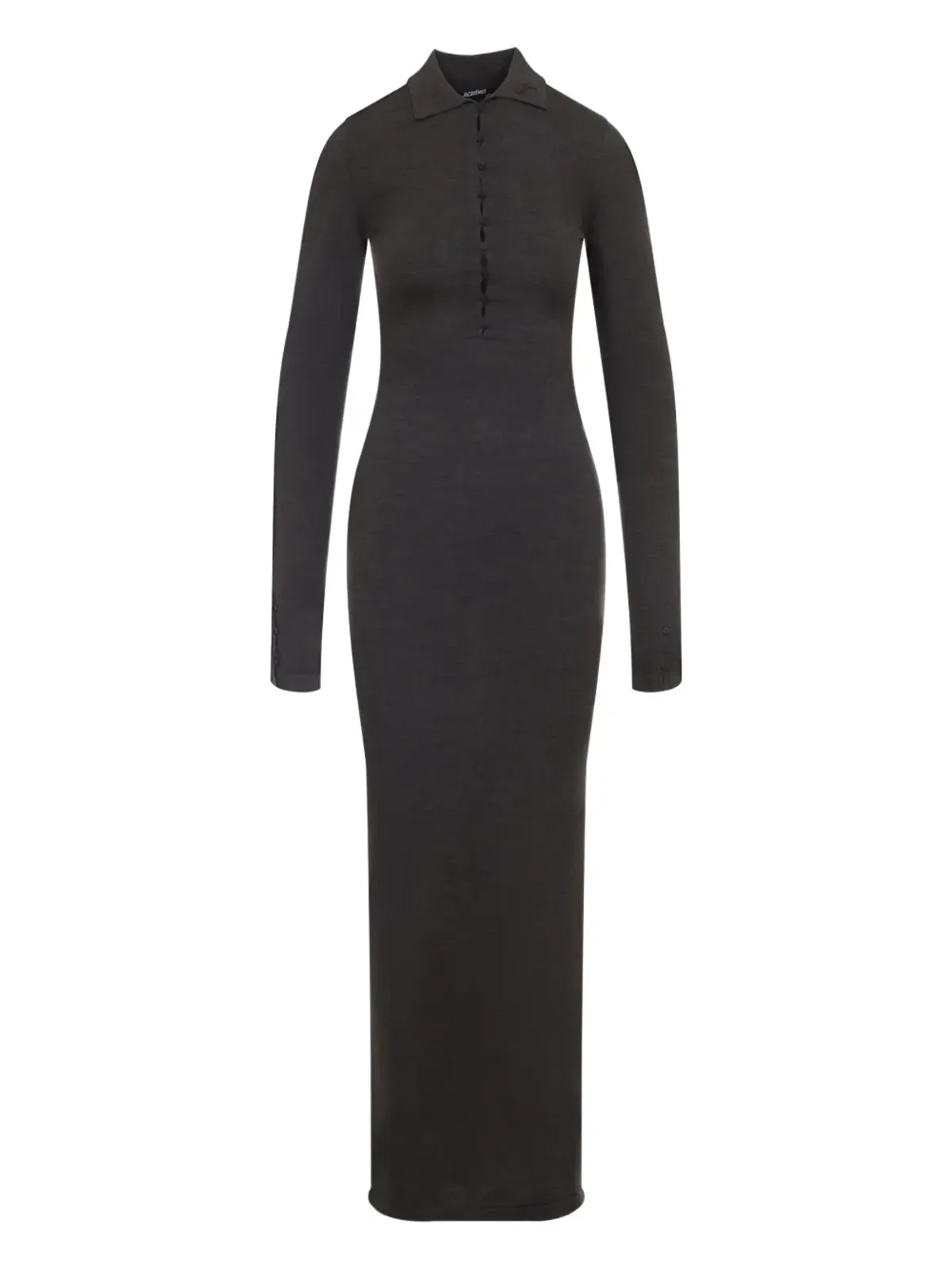 Jacquemus ポロネック ボタンフロント マキシドレス - 画像1