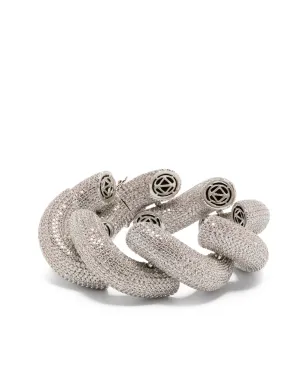 Eddie Borgo ロープパヴェ ブレスレット - シルバー - サムネイル1