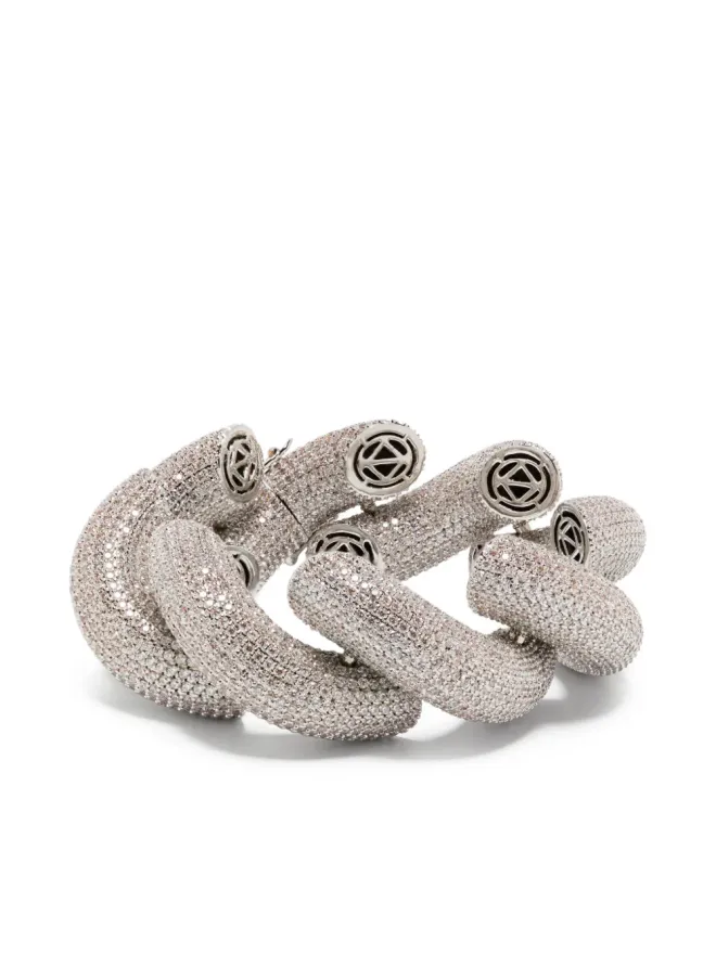 Eddie Borgo Eddie Borgo ロープパヴェ ブレスレット - シルバーの商品画像