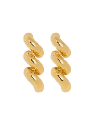 Eddie Borgo ロープドロップ イヤリング - ゴールド - サムネイル1