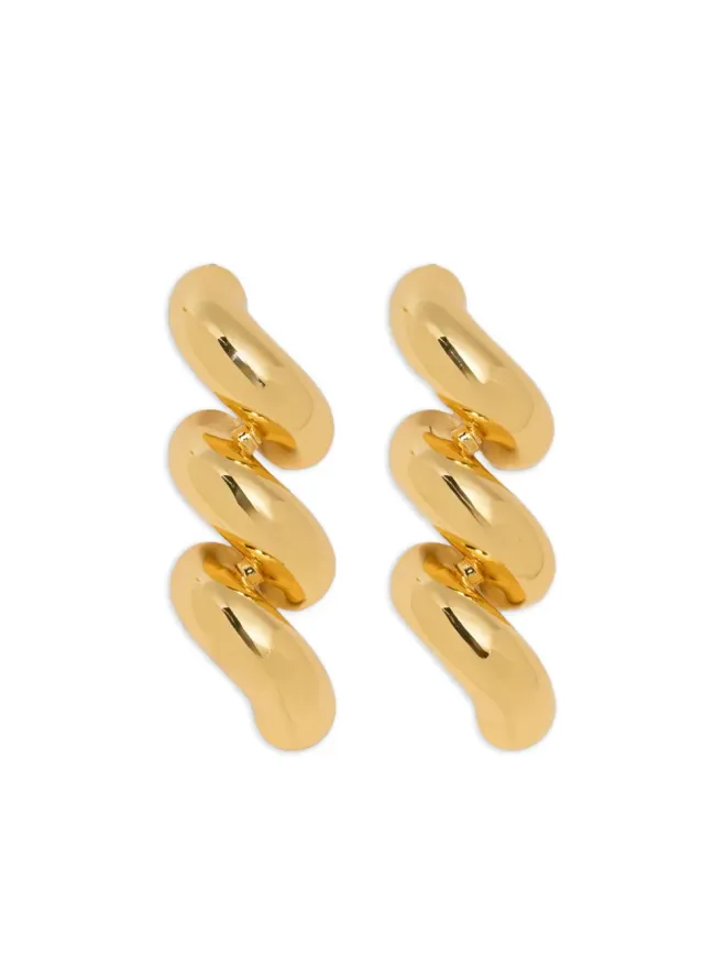 Eddie Borgo Eddie Borgo ロープドロップ イヤリング - ゴールドの商品画像