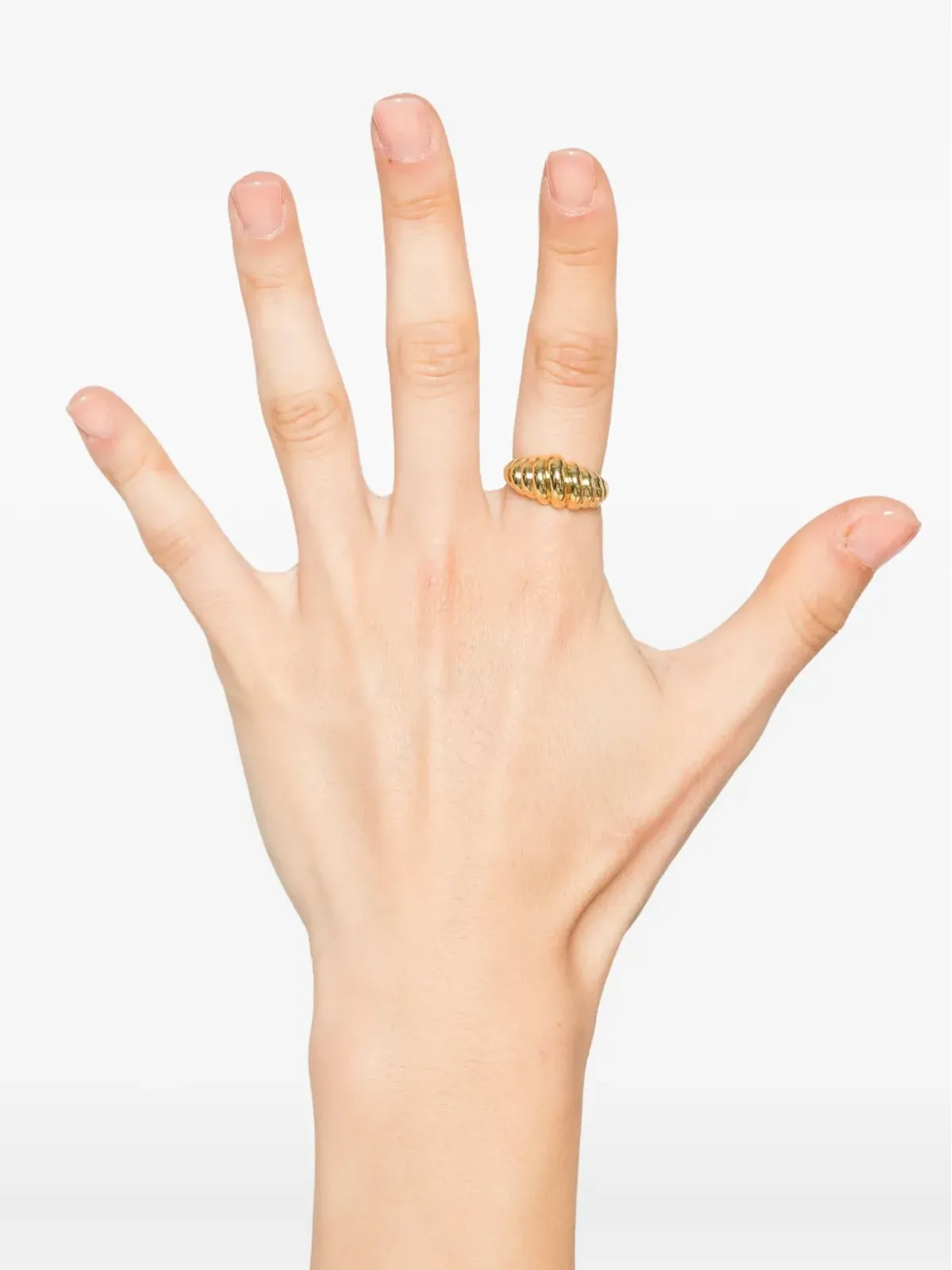 Eddie Borgo 12Kイエローゴールド ボンベイ ロープ リング - 画像2