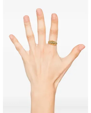 Eddie Borgo 12Kイエローゴールド ボンベイ ロープ リング - サムネイル2