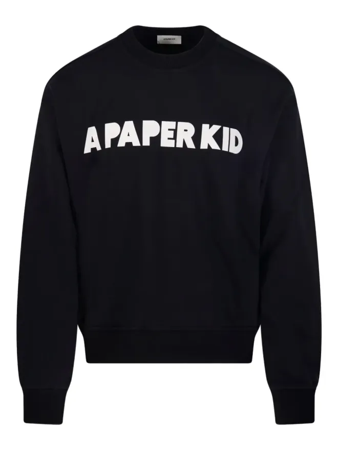 A Paper Kid A Paper Kid ロゴスウェットシャツ - ブラックの商品画像