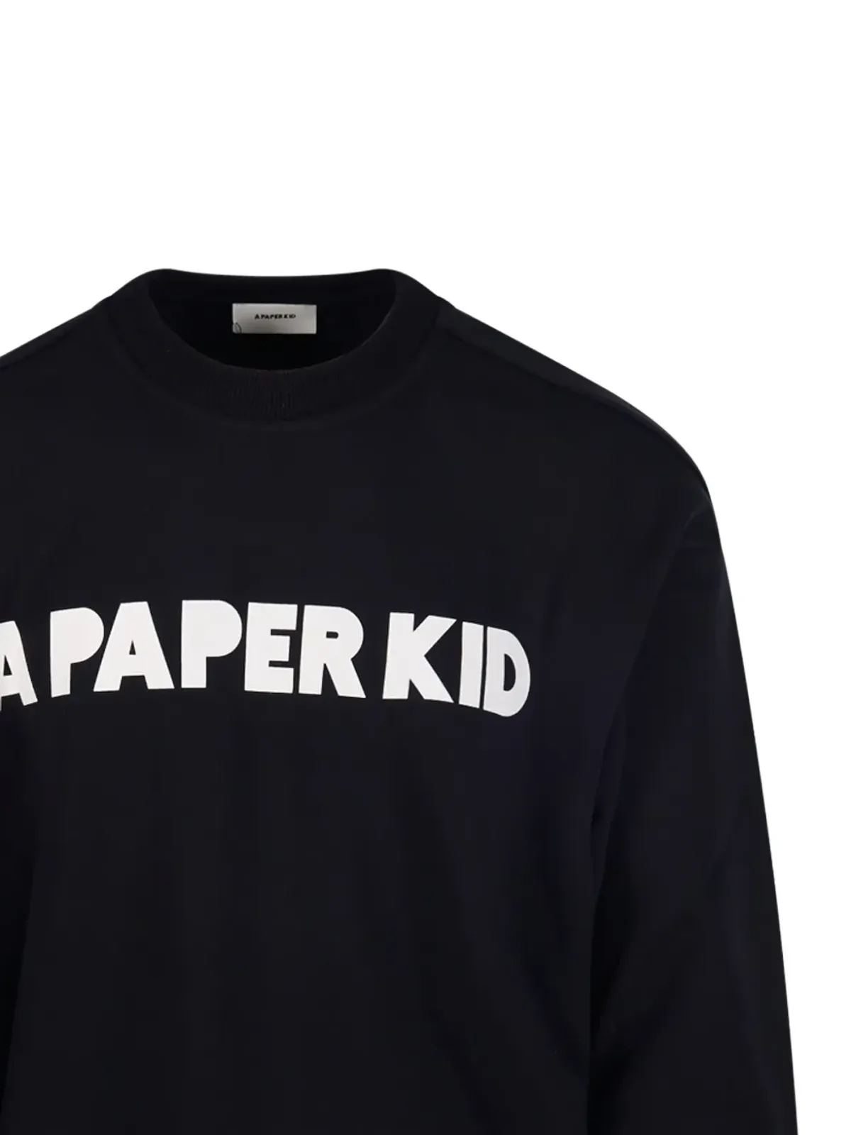 A Paper Kid ロゴスウェットシャツ - ブラック - 画像4