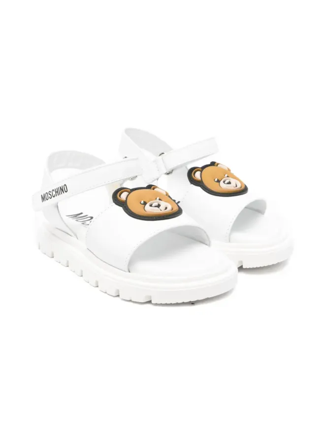 Moschino Kids Moschino Kids タッチストラップサンダル - ホワイトの商品画像
