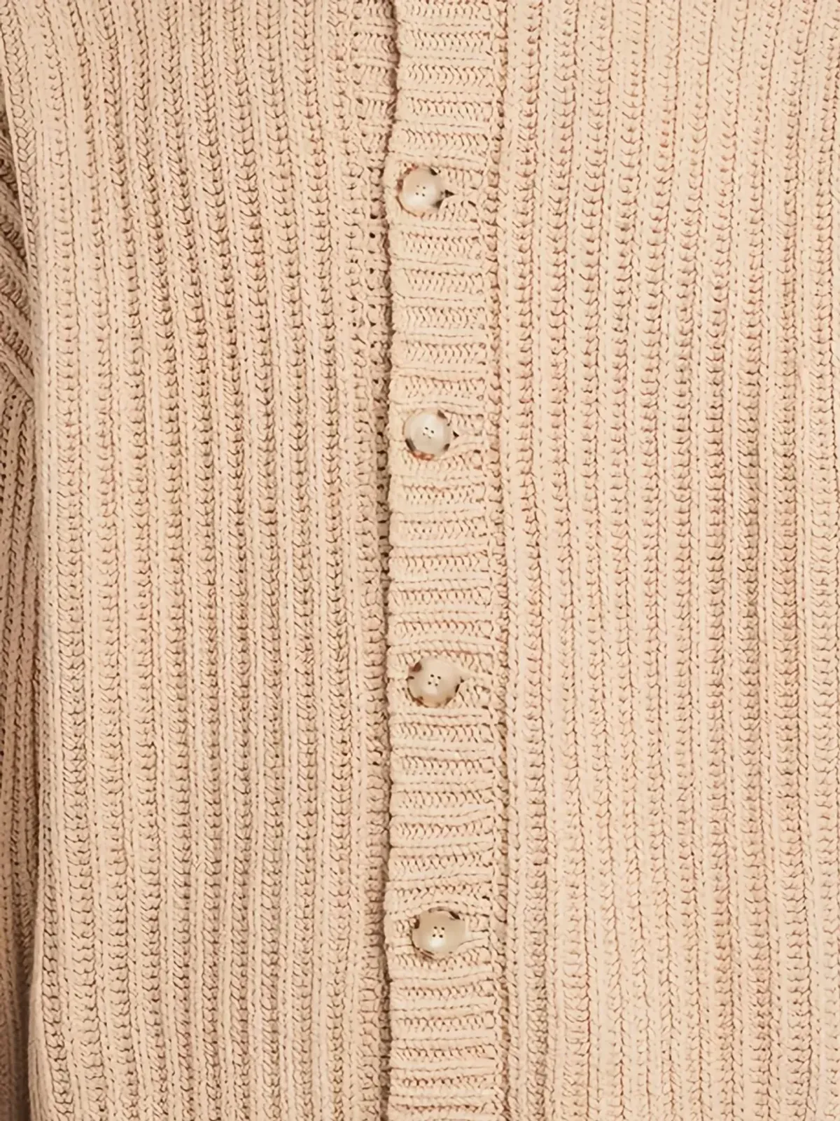 COMMAS Stadium fisherman's-knit ベージュ カーディガン - 画像2