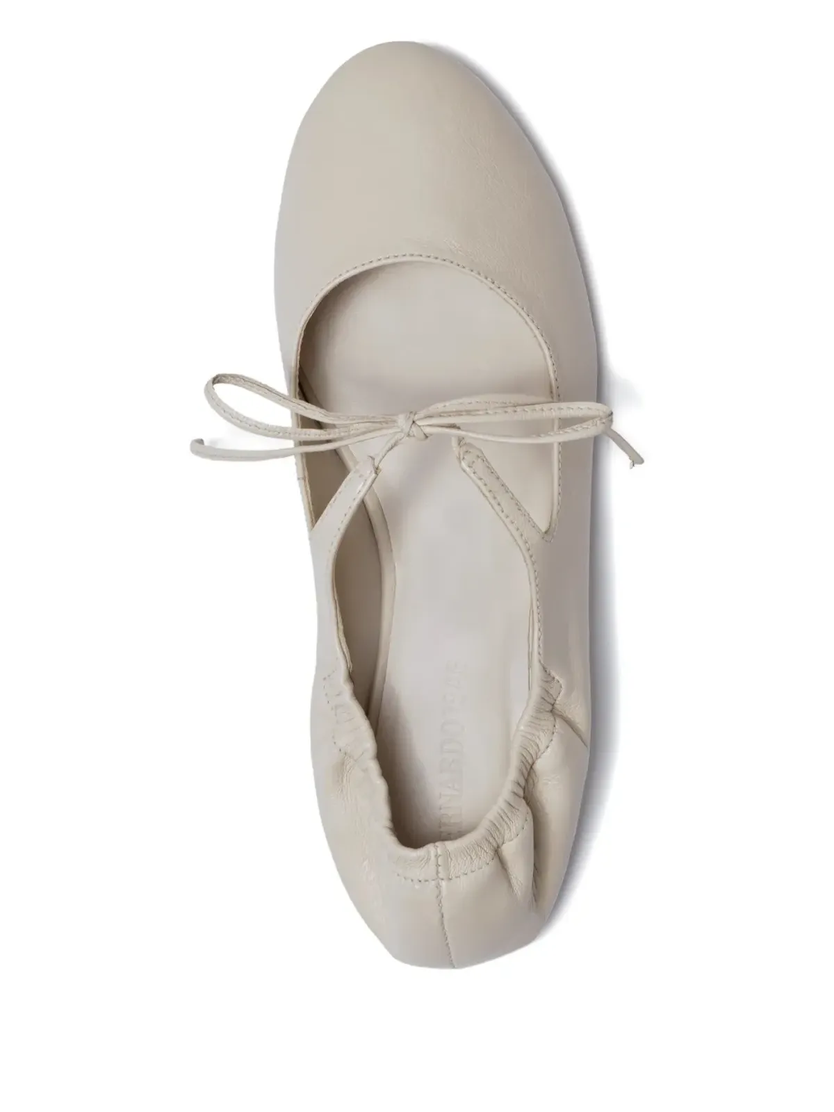 Bernardo 1946 タイ留めエラスティック バレエフラット - White - 画像3