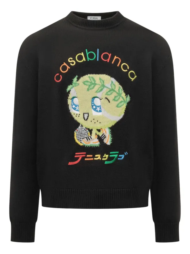 Casablanca Casablanca インターシャニット クルーネックセーターの商品画像
