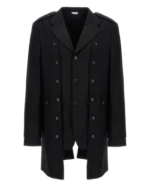 Comme des Garçons Homme Plus ダブルレイヤー ブレザーコート - サムネイル1
