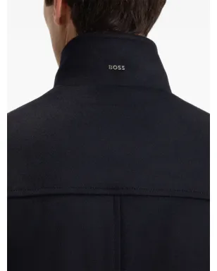 BOSS ハイネック・シングルブレストコート - サムネイル5